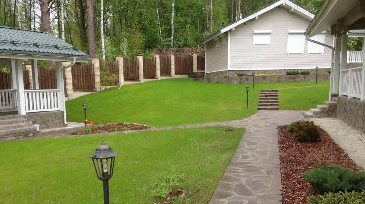 Ландшафтный дизайн загородного участка 6 соток